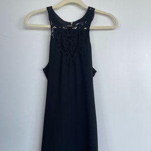 Black dress with lace detail